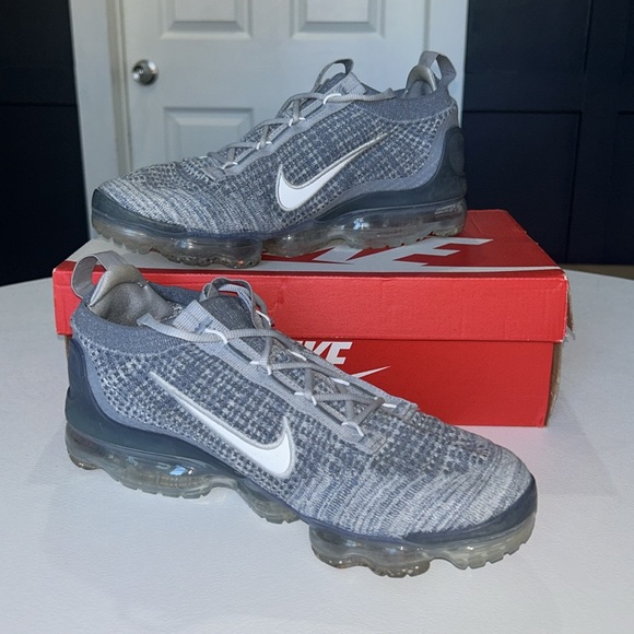 Nike Air VaporMax 2021 FK “Armory Blue Smoke Grey” Men’s Size 10 - Picture 2 of 9